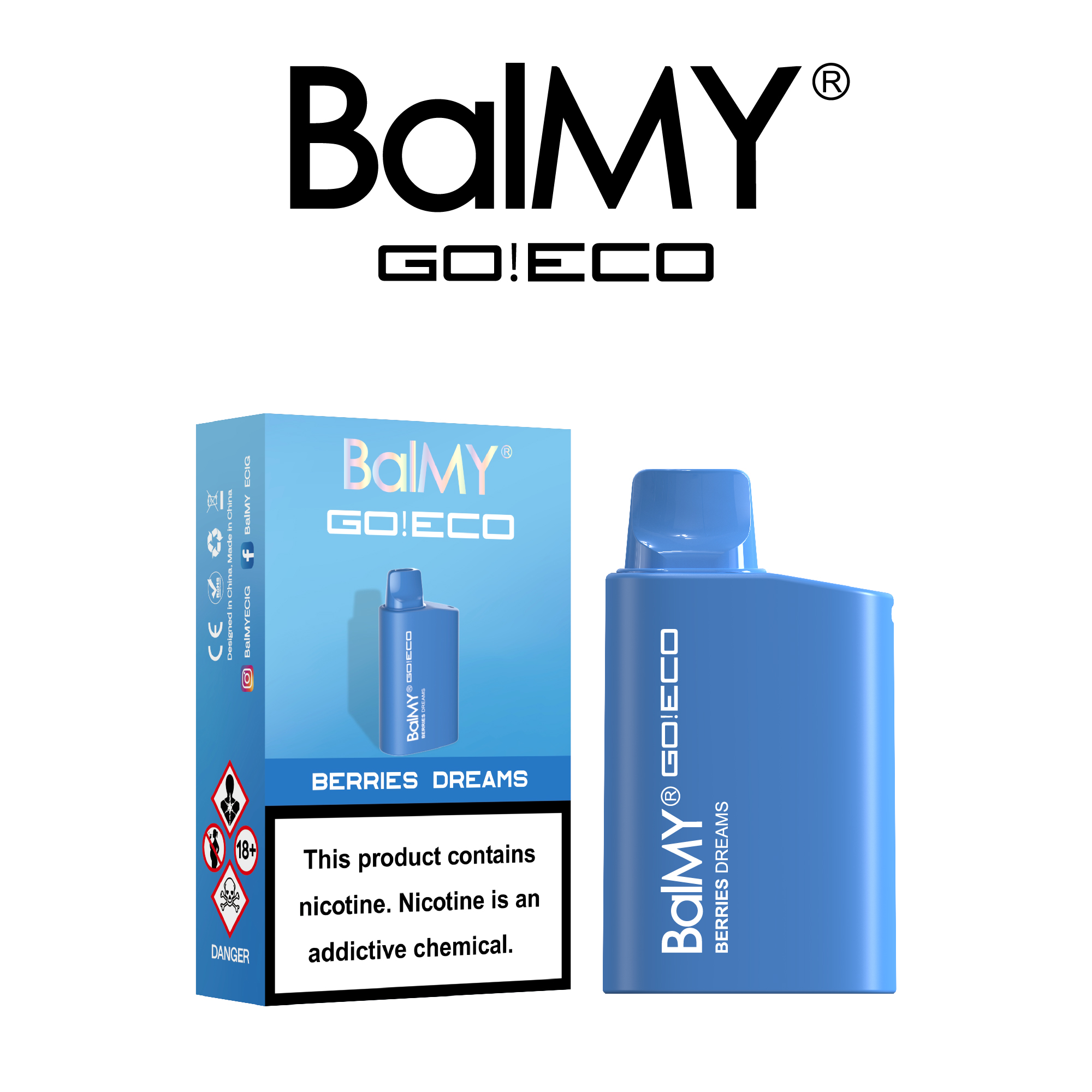 Balmy GO ECO disposal electronic cigarette 